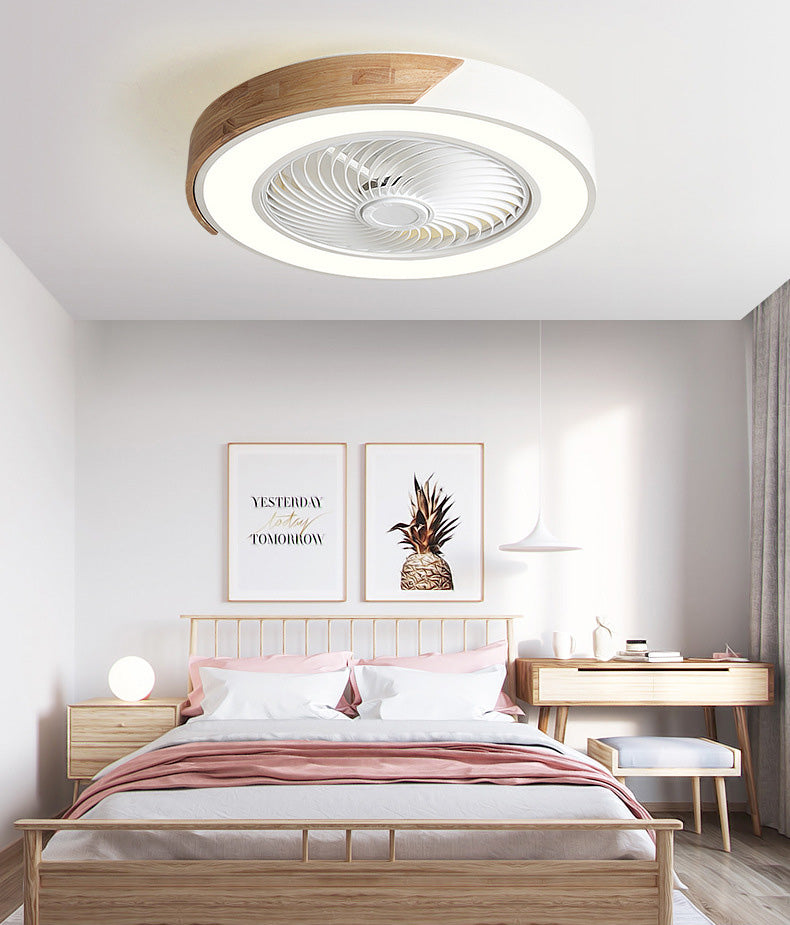 Rotating Air Guide Electric Hanging Fan Lamp