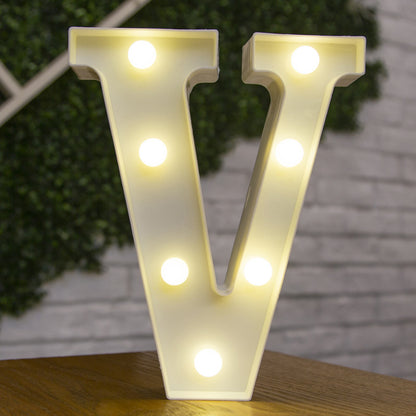 26 Letters White LED Night Light Marquee Sign Alphabet Lamp