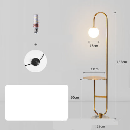 Lámpara de noche minimalista para dormitorio de una pieza