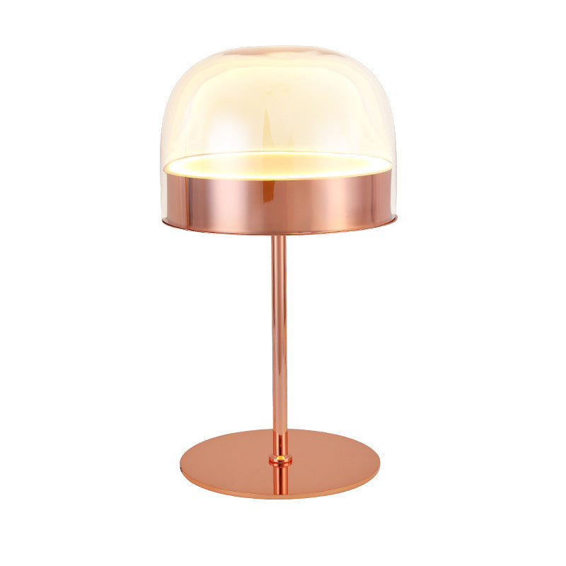 Lampe de table de luxe en verre nordique, créative, moderne, simple et légère