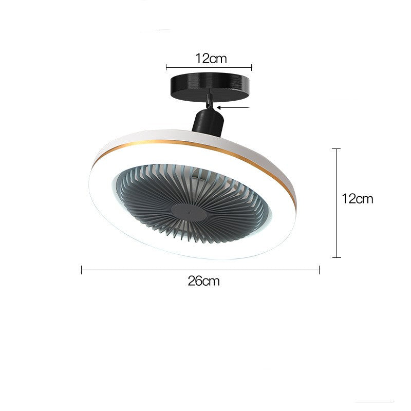 Restaurant Bar Modern Simple Small Ceiling Fan Light