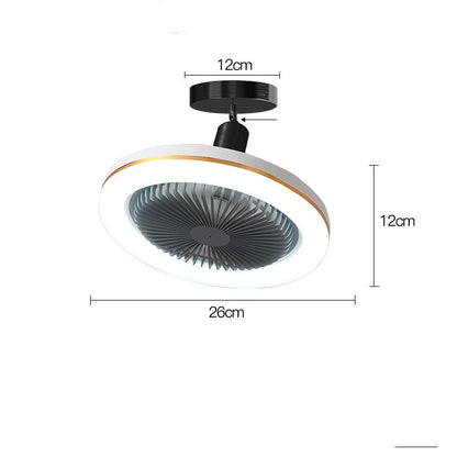 Restaurant Bar Modern Simple Small Ceiling Fan Light