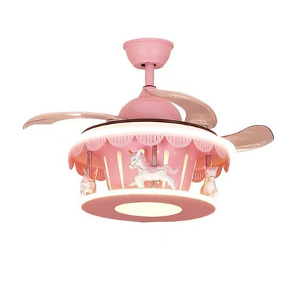 Lampe rotative pour chambre d'enfant, plafonnier rotatif pour chambre de fille