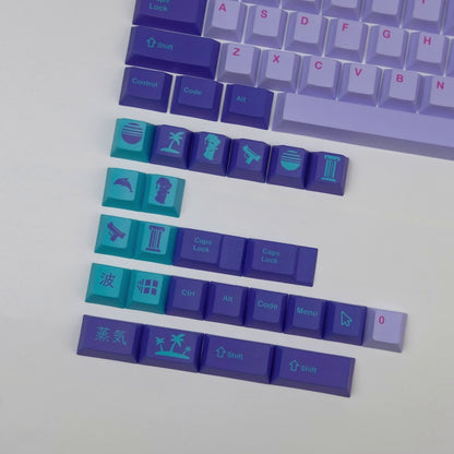 Teclado mecánico PBT Steam Wave Keycap