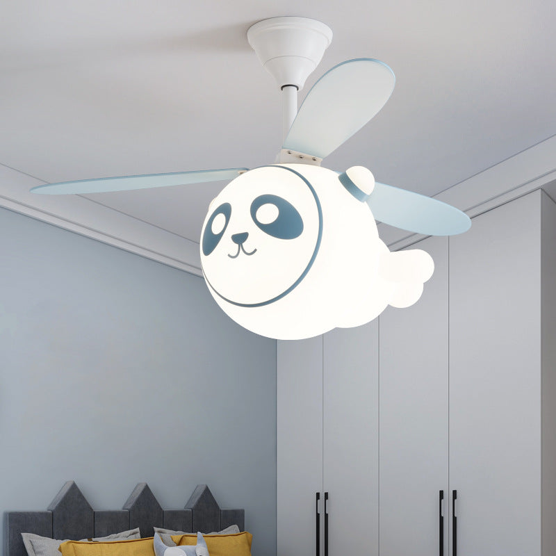 Lampe à suspension en forme de ventilateur pour chambre d'enfant, dessin animé