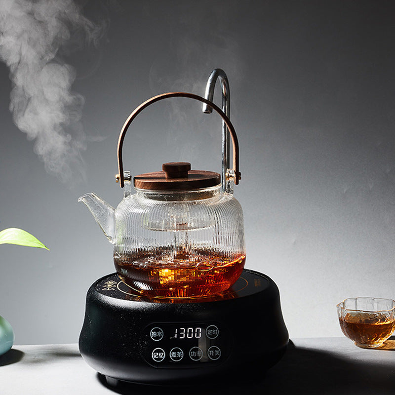 Enamel Household Steaming And Boiling Dual-purpose Glass Teapot