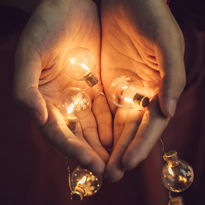 Luces LED de alambre de cobre para decoración navideña