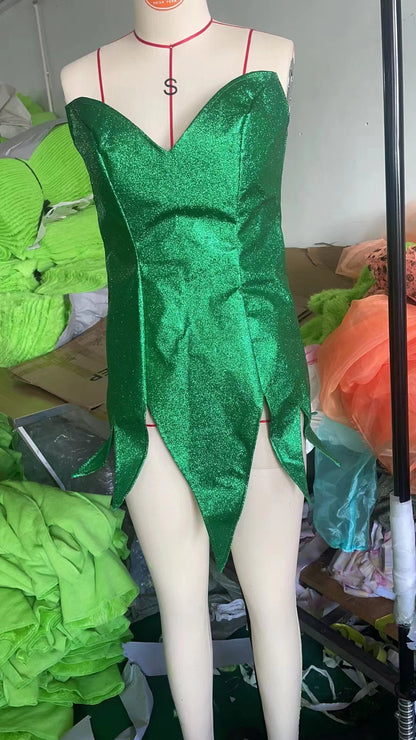 Costume de Noël Halloween Cosplay Robe Cosplay Ailes de Fée