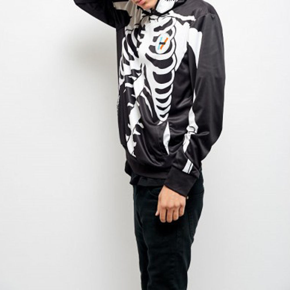 European And American Halloween 3d Digital Printing Skull Hooded Sweater