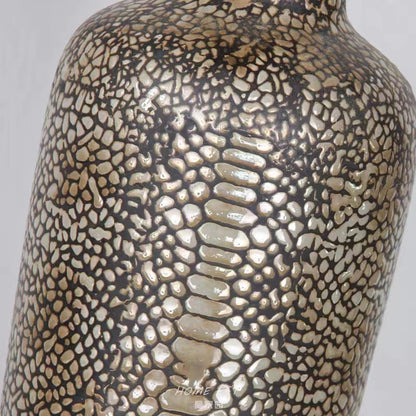 Bedroom Bedside Vintage Snakeskin Pattern Ceramic Table Lamp