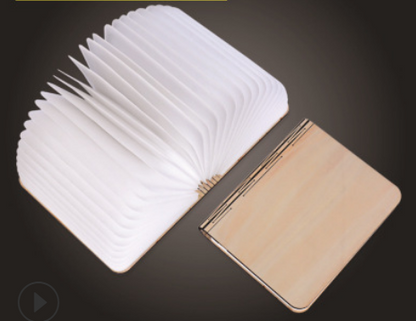 Turning And Folding LED Wood Grain Book Light