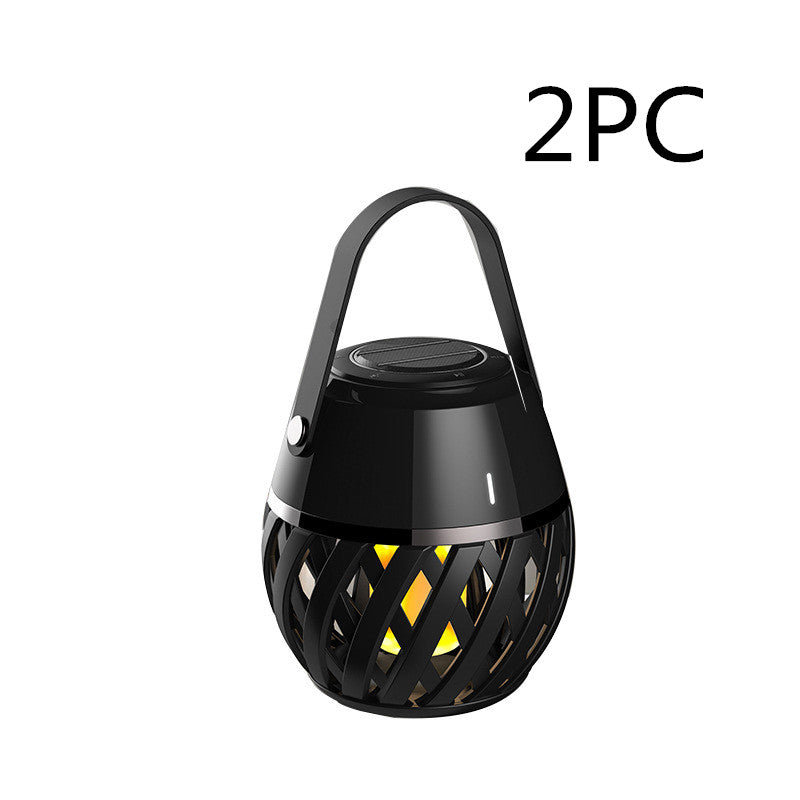 Luz de llama Altavoz de audio Bluetooth Luz de antorcha portátil impermeable