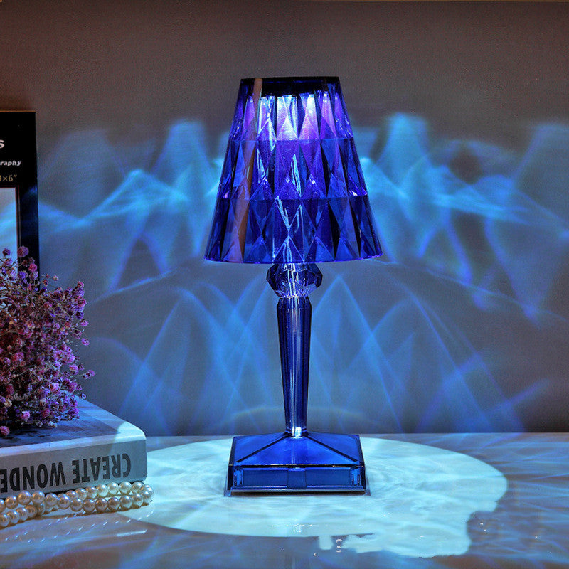 Diamond Crystal Rechargeable Decorative Table Lamp