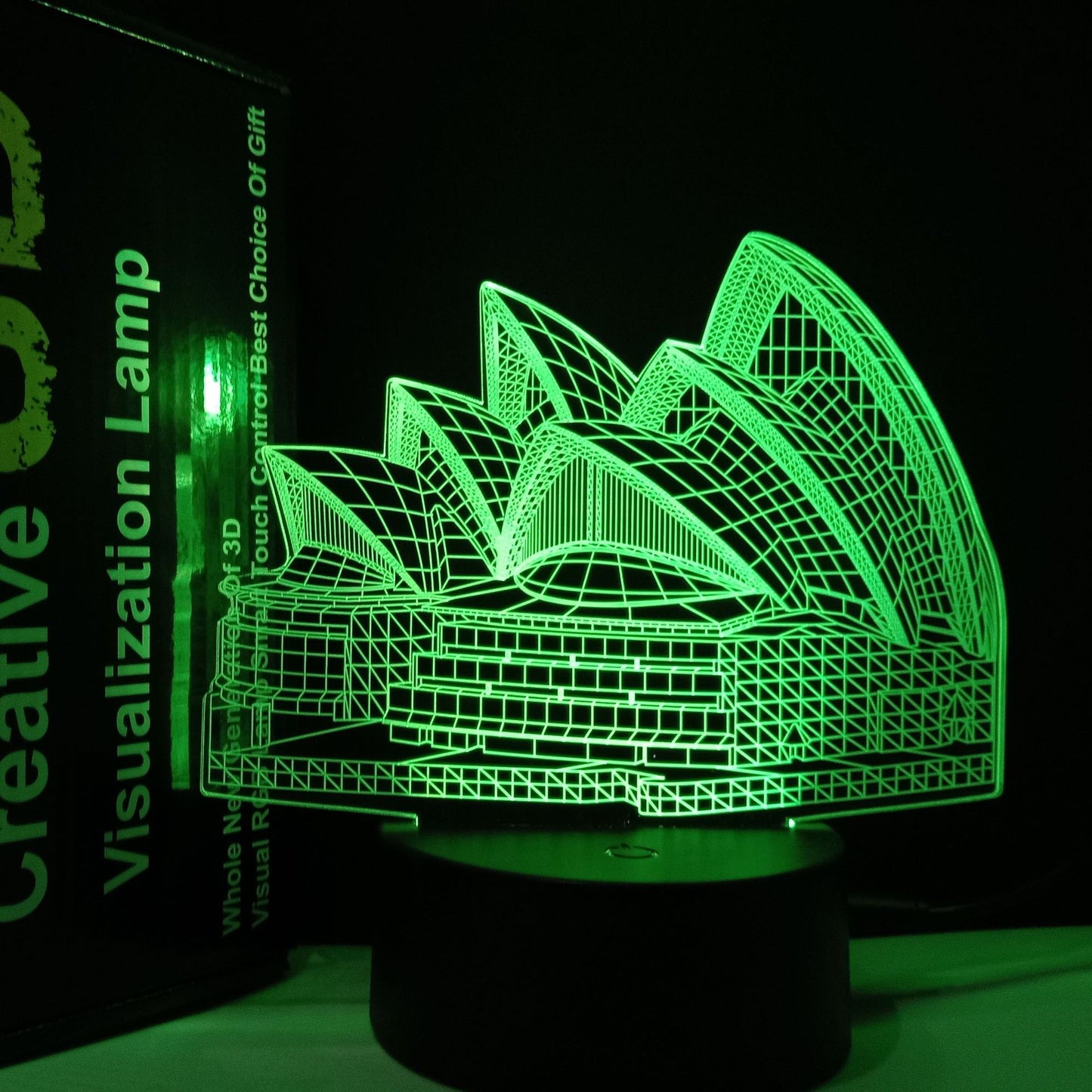 Lampe de chevet créative 3D pour chambre à coucher