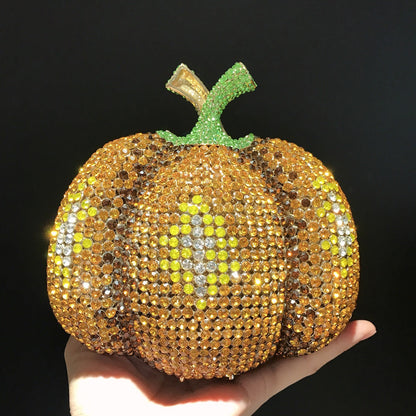 Women's New Pumpkin Diamond Handbag