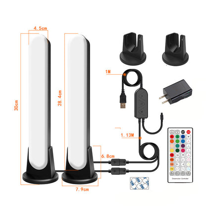 Luz ambiental de superficie RGB Música Bluetooth Luz ambiental Recogida de computadora Luz de escritorio Luz de inducción