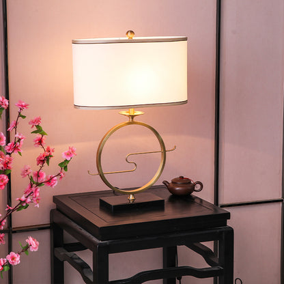 New Chinese Style Copper Table Lamp Master Bedroom Bedside