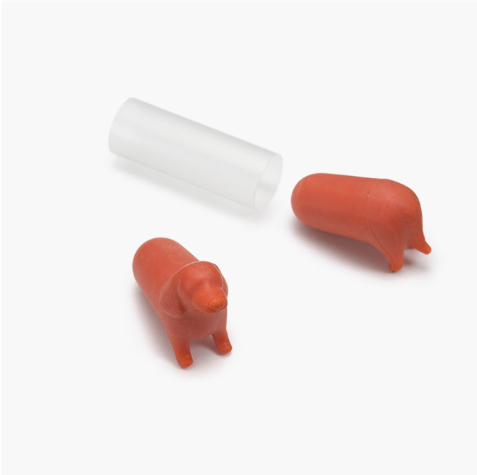 Mimi pet cute dachshund silicone sound insulation earplug