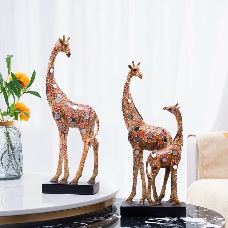 Nouvelle décoration de girafe à lentille rouge, ornement de maison