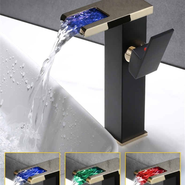 High End Copper LED Waterfall Faucet