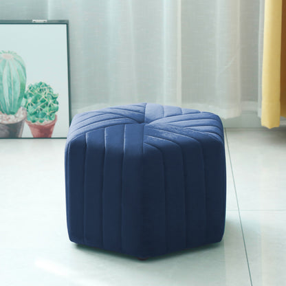 Simple Solid Color Hexagonal Household Living Room Coffee Table Stool