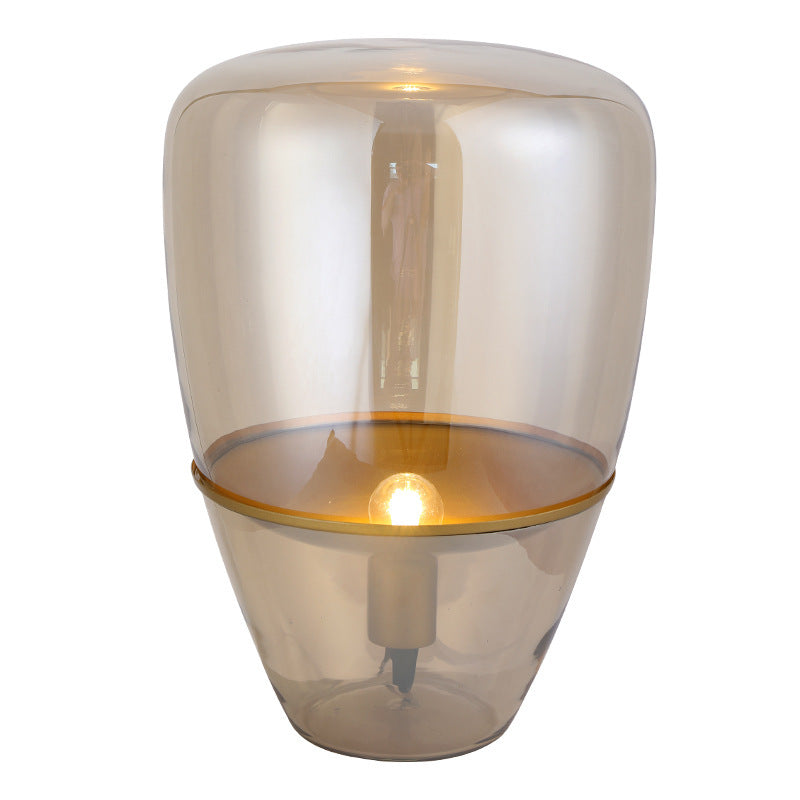 Lampe de table en verre simple et moderne