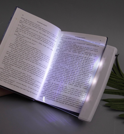 Lampe de lecture de livre à panneau LED à intensité variable, Protection des yeux, lampe d'apprentissage en résine acrylique pour la lecture de nuit