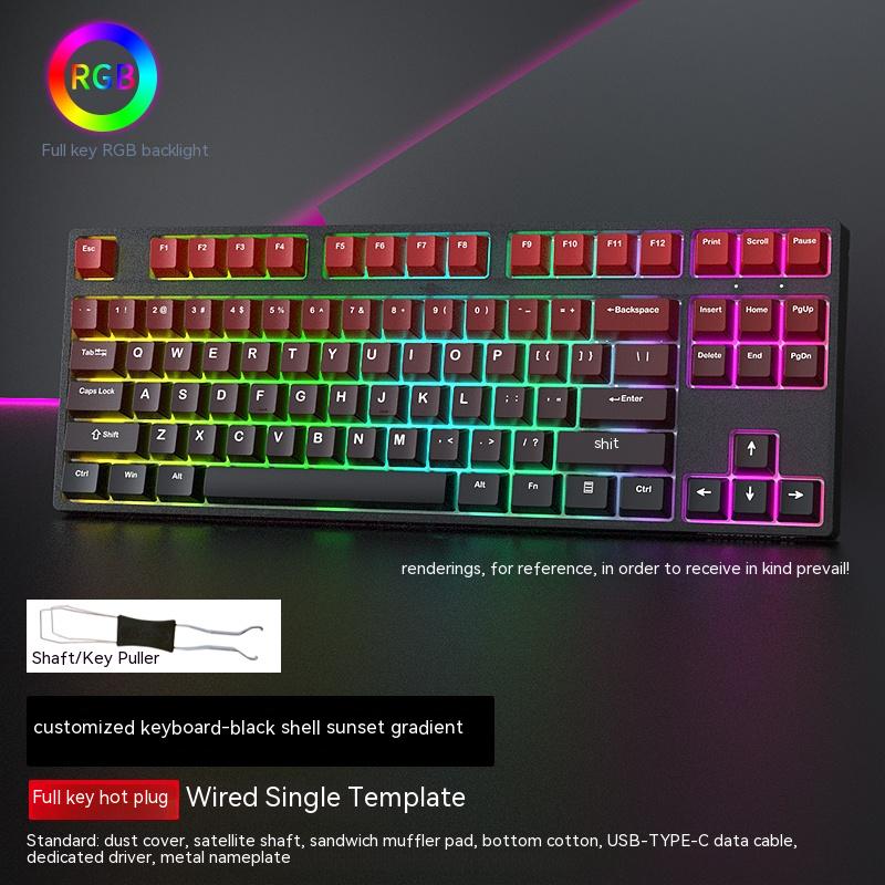 Clavier de poulet de jeu Axis Gaming monomode filaire échangeable à chaud