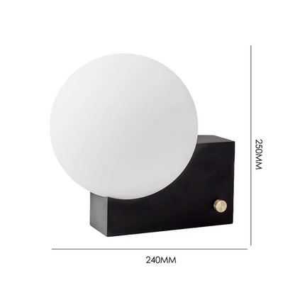 Lampe de table décorative nordique en forme de lune blanche laiteuse, design danois