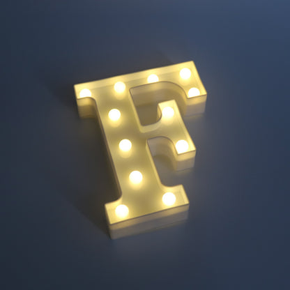 26 Letters White LED Night Light Marquee Sign Alphabet Lamp