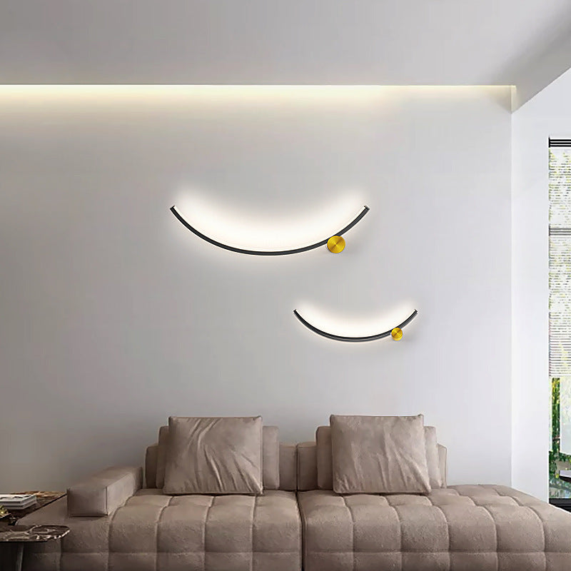 Creative Bedroom Nordic Minimalist Background Wall Lamp