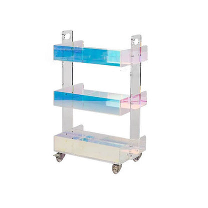 Acrylic Transparent Color Removable Tea Table Trolley