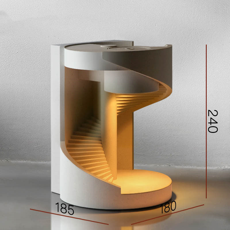 Lámpara de cera de fusión con escalera giratoria original, luz nocturna ambiental