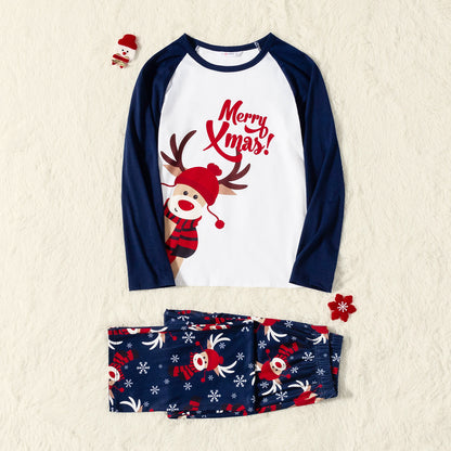 Printed Christmas Parent-child Home Suit