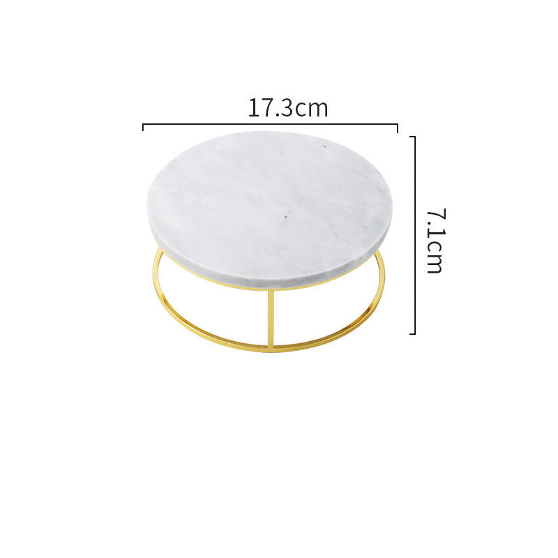 Natural Marble Dessert Table Decoration Display Stand