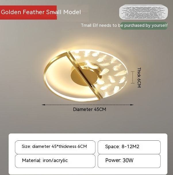 Nouveau LED plafonnier moderne Simple et léger luxe chambre