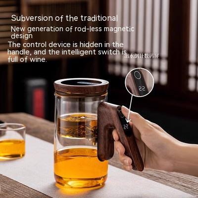 Top Pot Magnetic Suction Intelligent Timing Teapot Full Glass Liner Automatic Filter Elegant Cup