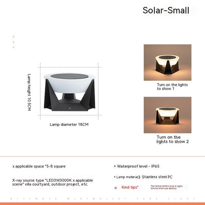 Lampe pilier solaire