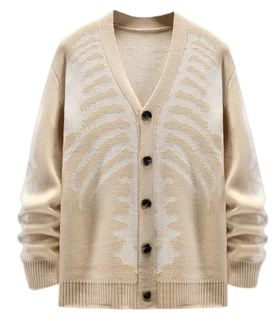 Autumn And Winter Sweater Coat Jacquard Halloween Knitted Cardigan