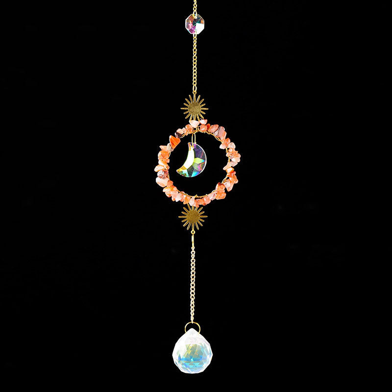 Natural Crystal Gravel Home Christmas Pendant