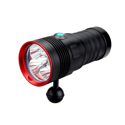 Linterna de buceo profesional con carga LED resistente al agua