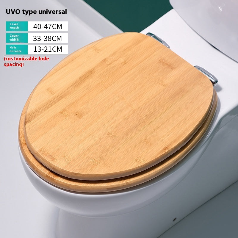 Creative Household Thickened Wooden Toilet Lid