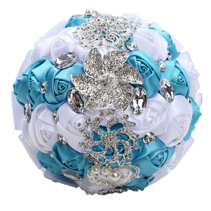 Bridal Finished Satin Bouquet Wedding Ribbon Handheld