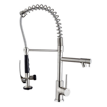 American-style Copper High-pressure Spring Kitchen Faucet