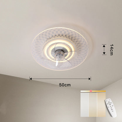 Lampe de ventilateur montée au plafond dans le salon