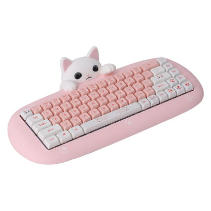 Wireless Bluetooth E-sports Games Cute Mini Office Mechanical Keyboard