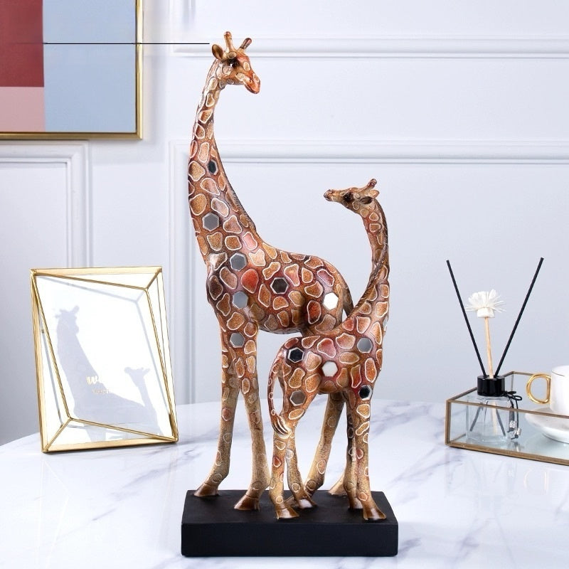 New Red Lens Giraffe Decoration Home Ornament