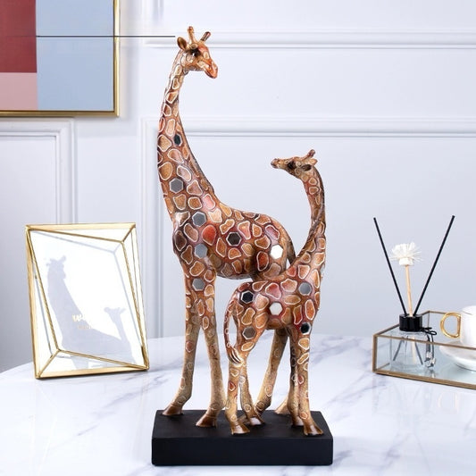 Nouvelle décoration de girafe à lentille rouge, ornement de maison