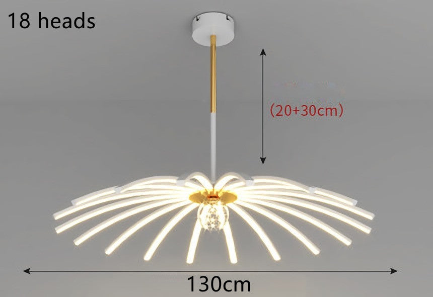 Lámpara LED en el dormitorio del comedor