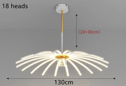 Lámpara LED en el dormitorio del comedor